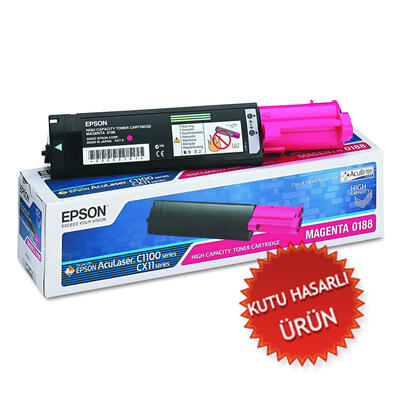 Epson C13S050188 Magenta Original Toner - C1100 / CX11 (Damaged Box) 