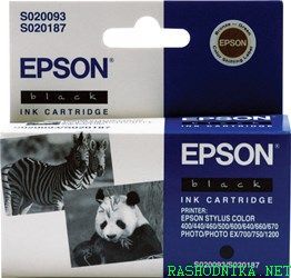 Epson C13S02009340 (S020093) Black Original Cartridge - 400 / 500 - 1