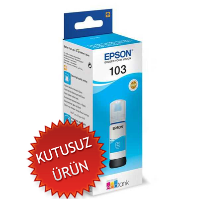 EPSON - Epson C13T00S24A (103) Cyan Original Ink Cartridge - L1110 (Without Box)