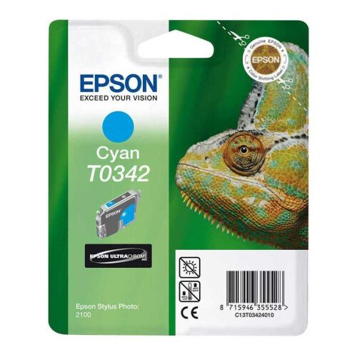 Epson C13T034240 (T0342) Mavi Orjinal Kartuş - Stylus Photo 2100 (E) - 1