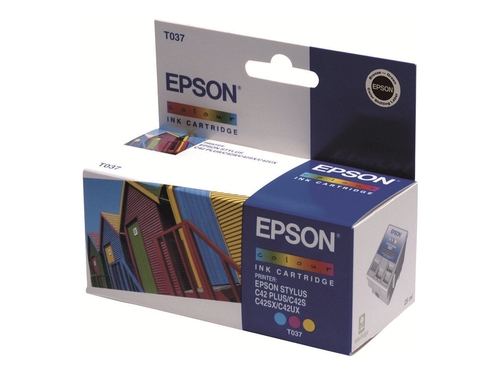 Epson C13T037040 (T037) Color Original Cartridge - Stylus C24UX - 1