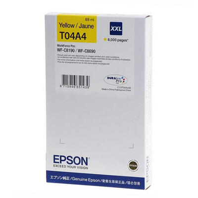 Epson C13T04A440 Yellow Original Cartridge - WF-C8190DW / C8190DTWC / C8190DTW 