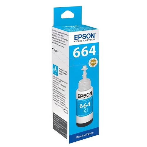 Epson C13T66424A (T6642) Cyan Original Ink Cartridge - ET-1400 / ET-2500