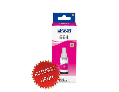 EPSON - Epson C13T664300 (T6643) Kırmızı Orjinal Mürekkep Kartuş (U)