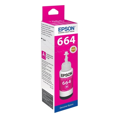 EPSON - Epson C13T66434A (T6643) Kırmızı Orjinal Mürekkep Kartuş - ET-1400