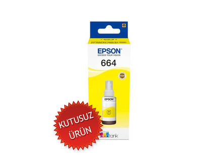 EPSON - Epson C13T664400 (T6644) Sarı Orjinal Mürekkep Kartuş (U)