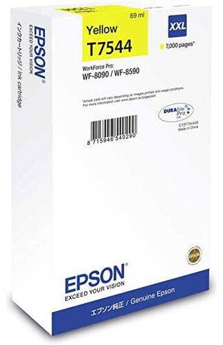 Epson C13T754440 (T7544) Sarı Orjinal Kartuş - WF-8090 / WF-8590 (T16122) - 1