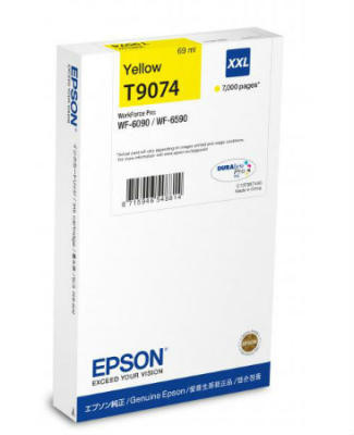 Epson C13T907440 (T9074) XXL Yellow Original Cartridge - WF-6090 / WF-6590 