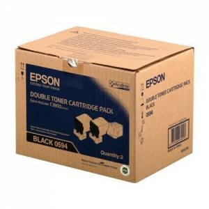 Epson C13S050594 Dual Pack Black Original Toner - C3900 / CX37 - 1