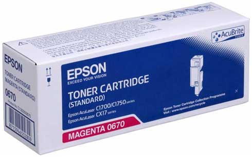 Epson C13S050670 Kırmızı Orjinal Toner Standart Kapasite - CX17 / C1700 (T6628) - 1