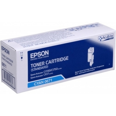 Epson C13S050671 Cyan Original Toner Standard Capacity - CX17 / C1700 