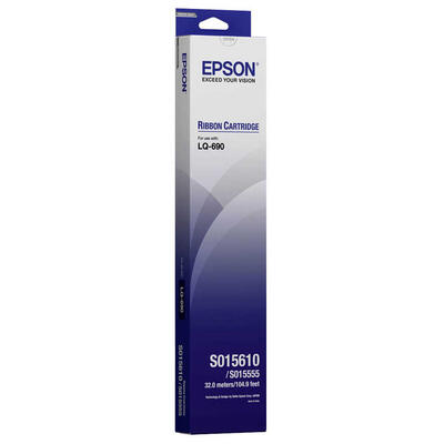 Epson C13S015610 Black Original Ribbon - LQ-690 