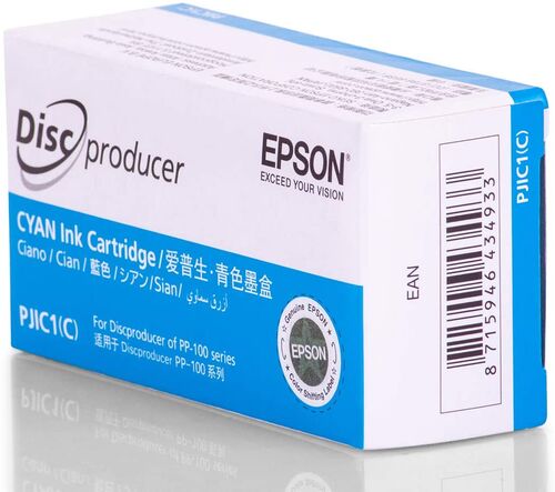 Epson C13S020447 PJIC1 Mavi Orjinal Kartuş - DiscProducer PP-100 (T12637) - 1