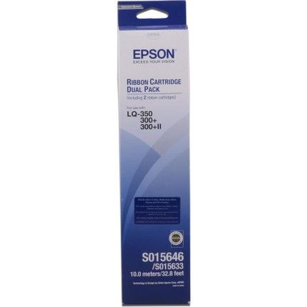 Epson C13S015646 Dual Pack Original Ribbon - LQ-300 / LQ-350 - 1