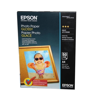 EPSON - Epson S042539 A4 Parlak Fotoğraf Kağıdı 200 GR (50 Adet)