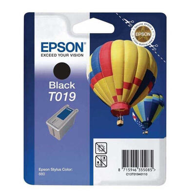 EPSON - Epson C13T01940120 (T019) Black Original Cartridge - Stylus Color 880