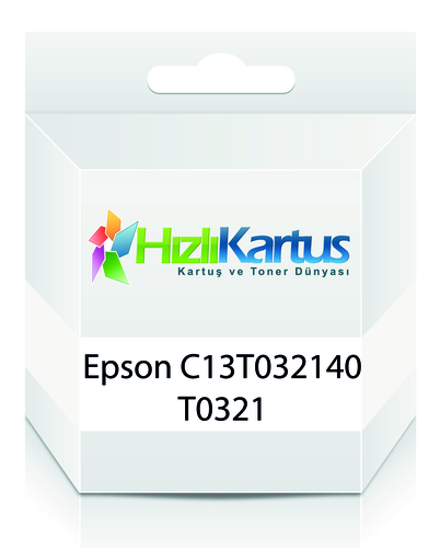 Epson C13T032140 (T0321) Siyah Muadil Kartuş - Stylus C70 / C80 (T10732) - 1