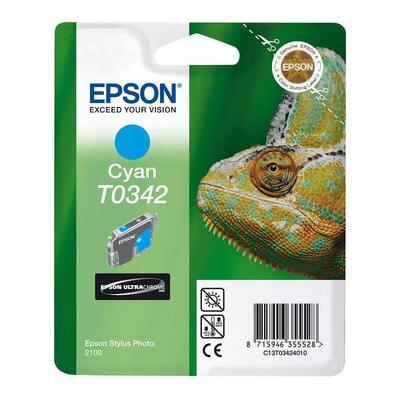 Epson C13T034240 (T0342) Cyan Original Cartridge - Stylus Photo 2100 