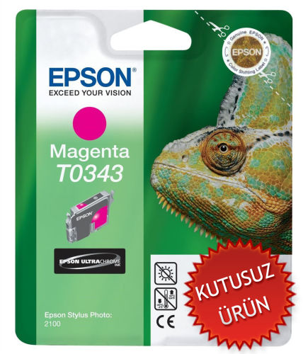 Epson C13T034340 (T0343) Kırmızı Orjinal Kartuş - Stylus Photo 2100 (U) (T10126) - 1