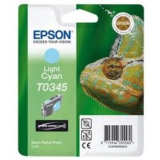 Epson C13T034540 (T0345) Açık Mavi Orjinal Kartuş - Stylus Photo 2100 (T2262) - 1