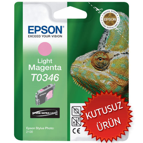 Epson C13T034640 (T0346) Açık Kırmızı Orjinal Kartuş - Stylus Photo 2100 (U) (T10127) - 1