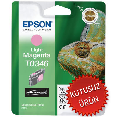 Epson C13T034640 (T0346) Light Magenta Original Cartridge - Stylus Photo 2100 (Without Box) 