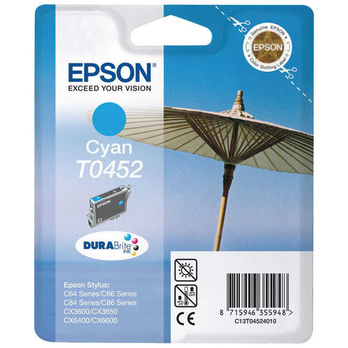 Epson C13T04524020 (T0452) Mavi Orjinal Kartuş - Stylus C64 (T2892) - 1