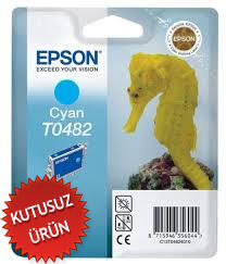 Epson C13T04824020 (T0482) Cyan Original Cartridge - Stylus Photo R200 (Without Box) 