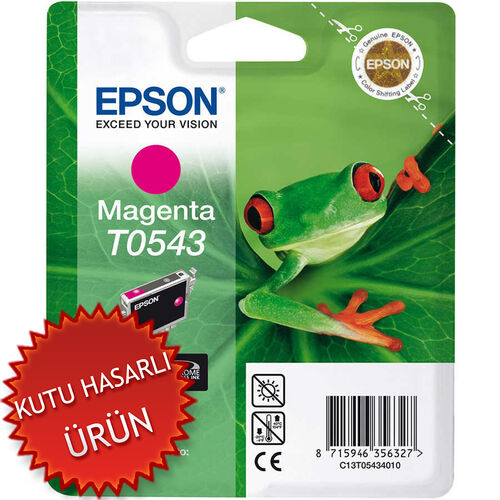 Epson C13T05434020 (T0543) Kırmızı Orjinal Kartuş - Stylus Photo R800 (C) (T15221) - 1