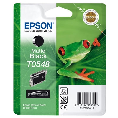 Epson C13T05484020 (T0548) Mat Siyah Orjinal Kartuş - Stylus Photo R800 (T2257) - 1