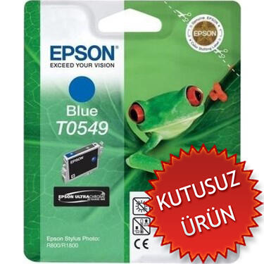 Epson C13T05494020 (T0549) Blue Original Cartridge - Stylus Photo R800 (Without Box) 