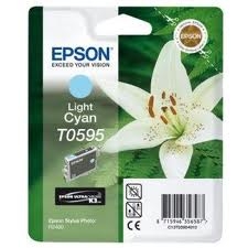 Epson C13T05954020 (T0595) Açık Mavi Orjinal Kartuş - Stylus Photo R2400 (T2993) - 1