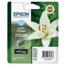 Epson C13T05954020 (T0595) Açık Mavi Orjinal Kartuş - Stylus Photo R2400 (T2993) - 2