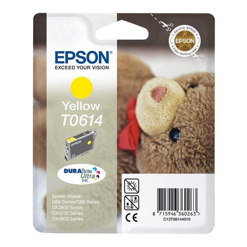 Epson C13T06144020 (T0614) Sarı Orjinal Kartuş - DX3800 / DX3850 (T2919) - 1