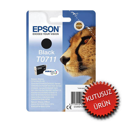 Epson C13T07114021 (T0711) Black Original Cartridge - Stylus SX215 (Without Box) 