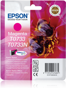 Epson C13T10534A10 (T0733) Magenta Original Cartridge - TX105 / TX110 