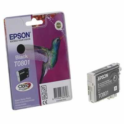 Epson C13T08014020 (T0801) Black Original Cartridge - Stylus Photo PX650 - 1