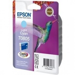 Epson C13T08054021 (T0805) Light Cyan Original Cartridge - Stylus Photo PX650 