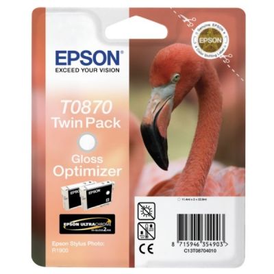 Epson C13T08704020 (T0870) 2Lİ Paket Orjinal Parlaklık Arttırıcı - Photo R1900 (T2895) - 1