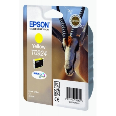 Epson C13T10844A10 (T0924) Yellow Original Cartridge - Stylus CX4300 