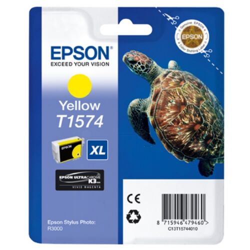 Epson C13T15744010 (T1574) Sarı Orjinal Kartuş - Stylus Photo R3000 (T12605) - 1