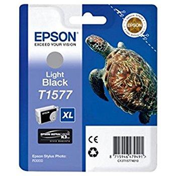 Epson C13T15774010 (T1577) Lıght Black Original Cartridge - Stylus Photo R3000 