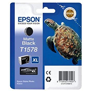 Epson C13T15784010 (T1578) Matte Black Original Cartridge - Stylus Photo R3000 