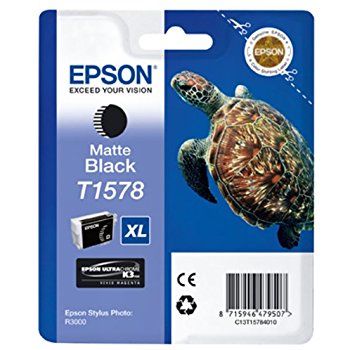 Epson C13T15784010 (T1578) Matte Black Original Cartridge - Stylus Photo R3000 - 1