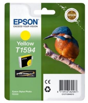 Epson C13T15944010 (T1594) Sarı Orjinal Kartuş - Stylus Photo R2000 (T1440) - 1