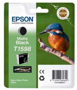 Epson C13T15984010 (T1598) Mat Siyah Orjinal Kartuş - Stylus Photo R2000 (T1680) - 1