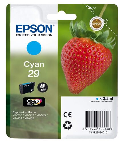 Epson C13T29824022 (T2982) Mavi Orjinal Kartuş - XP-235 / XP-435 (T14921) - 1