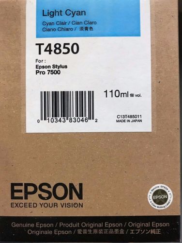 Epson C13T485011 (T4850) Açık Mavi Orjinal Kartuş - Stylus Pro 7500 (T8879) - 1