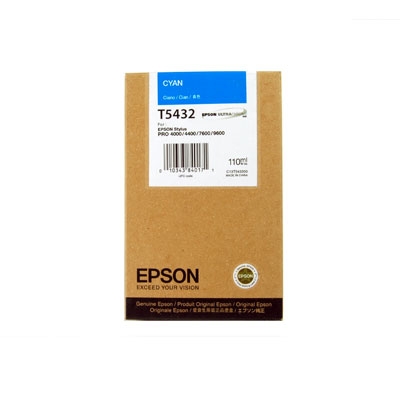 Epson C13T543200 (T5432) Cyan Original Cartridge - Stylus Pro 4000 - 1