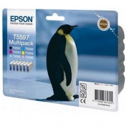 Epson C13T55974010 (T5597) 6Pk Multıpack Original Cartridge - Stylus Photo RX700 